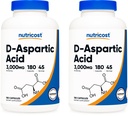 Nutricost kapsule D-aspartinske kisline (180 kapsul) (2 steklenici)