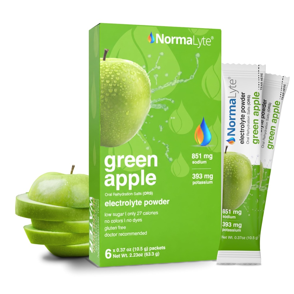 NormaLyte oralna rehidracija Soli- Pakiranje 6 (Apple) 