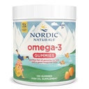 Nordic Naturals Nordic Omega-3 Gummies, Tangerine - 120 Gummies - 82 mg Skupaj Omega-3s z EPA & DHA - Non-GMO - 60 Serving