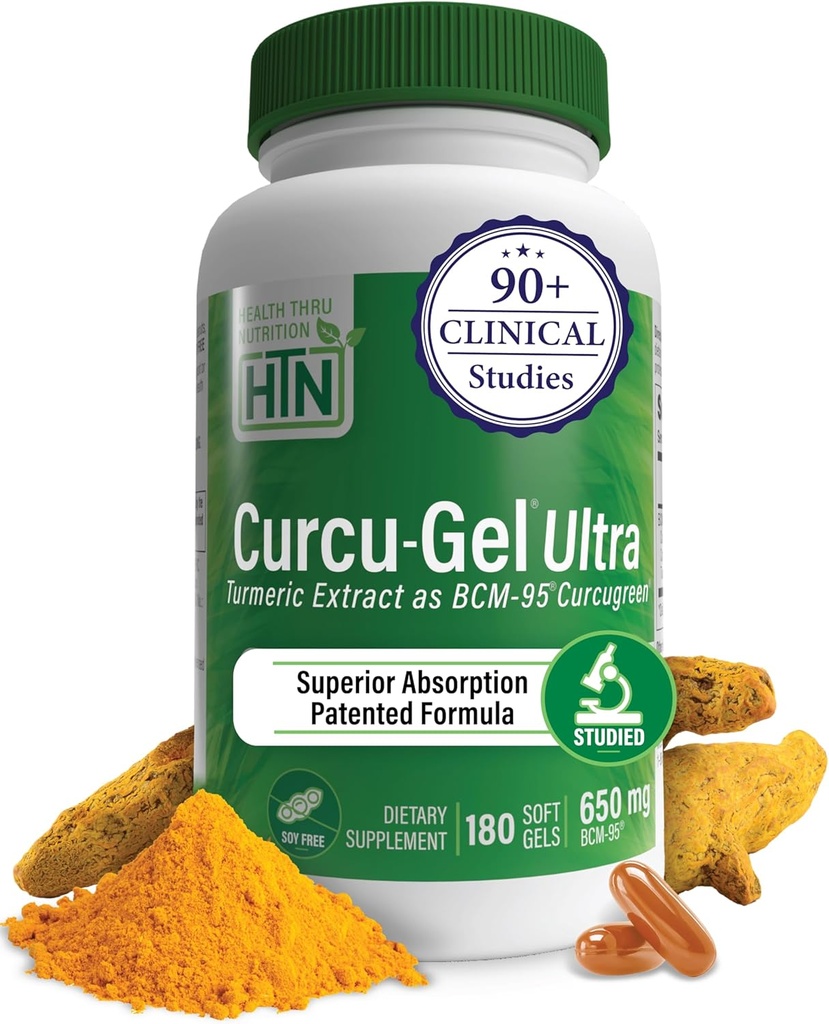 Health Thru Nutrition Curcu-Gel 650mg BCM-95® CurcuGreen Kurkumin 