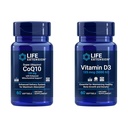 Life Extension Super Ubiquinol CoQ10 z izboljšano mitohondrijsko podporo in vitaminom D3 125 μg (5000 i. e.), zdravje kosti