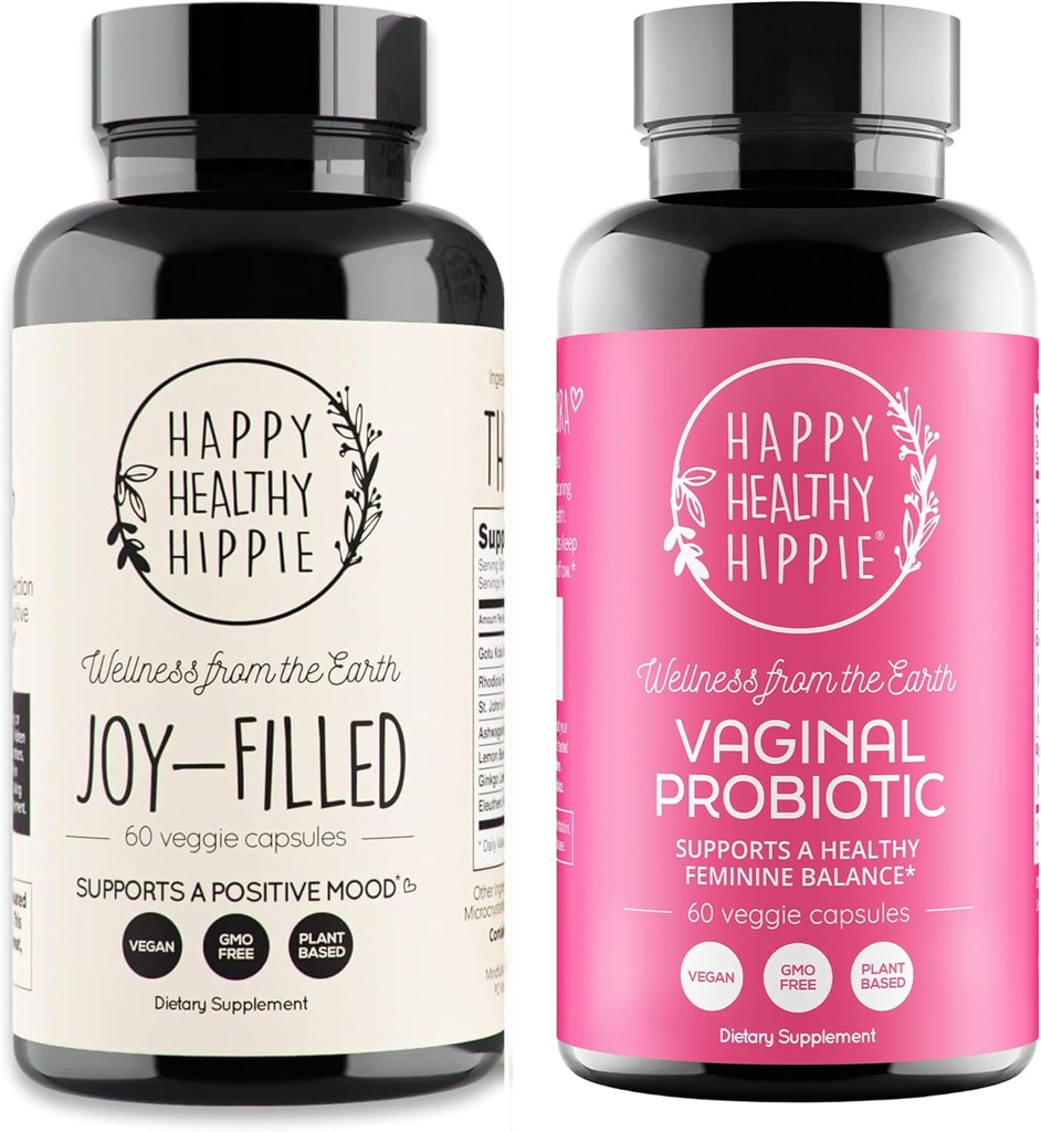 Happy Healthy Hippie Vaginal Probiotics za ženske in radost-napolnjeno Mood podporo