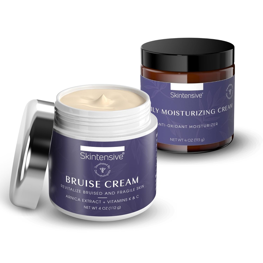 SKINTENSIVE Hydrating Cream Bundle – Vlažilna nega za suho, občutljivo kožo – Dnevna uporaba za obraz, roke in telo – (4oz vsak)
