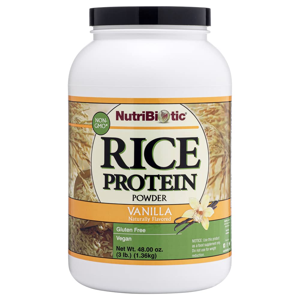 NutriBiotic – vanilija Rice Protein, 3 Lb (1.36kg) 