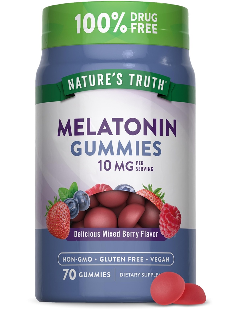 Resnica narave Melatonin 10mg Gumies 