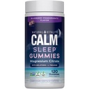 Naravni vitalnost SLEEP Gumies, Magnezij dodatek z melatonin in L-Theanin, Vegan, Gluten brezplačno, pomaga telesu olajšati spanje, borovnice Granatna 120 Število