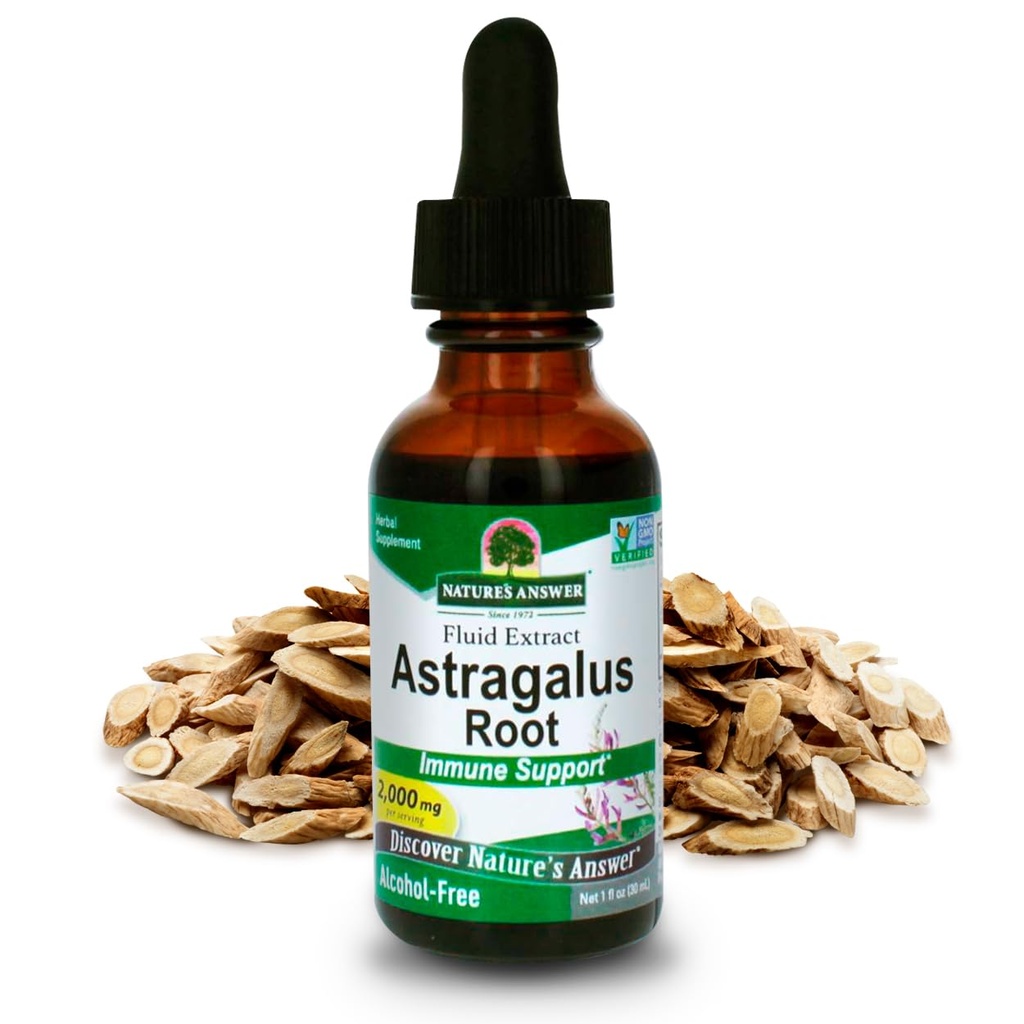 Naravni odgovor Astragalus Root Alkohol brez zeliščnega dodatka 1 Ounce ( 2 Pack ) 