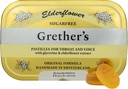GRETHER'S Sugarfree Elderflower Pastile Remedy for Dry Mouth Relief - Pomirjujoče grlo & Zdrav glas - Darilo za pevce - 1-Pack - 2.1 oz.