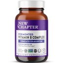 Novo poglavje Vitamin B kompleks, Fermentirani vitamin B kompleks, USDA Organic, ONE vsak dan za celično energijo + možgani + lepota, 100% Vegan, Gluten-free - 90 Count