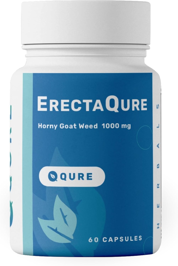 ErectaQure Horny Kozel za moške - moški izboljšanje dopolnilo za povečan moški pogon - Tongkat Ali, ginseng koren in superoksid Anions - 60 kapsule Gluten-free