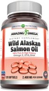 Amazing Omega Wild Aljaski Salmon Oil (Omega-3, EPA/DHA) Dodatek 