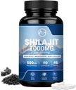 Shilajit Supplement, Shilajit kapsule s fulvično kislino za moške in ženske, Shilajit z 85+ Trace Minerals for Energy, Performance & Immune Health 
