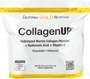 California Gold Nutrition CollagenUP®, hidrolizirani morski kolagen peptidi s hialuronsko kislino in vitaminom C, brez arome, 2,2 lb (1 kg)
