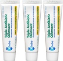 Globe (3 Pack 1oz Triple Antibiotic Mazilo, Mazilo prve pomoči za manjše škarje in rane in preprečevanje okužbe, Primerjaj z aktivnimi sestavinami vodilne znamke (3 Pack)