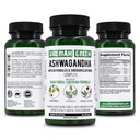 Sibirski zeleni organski Ashwagandha Root z Astragalus & Sibirski Eleuthero Ginseng Complex 60 Kapsula Močna zeliščna podpora