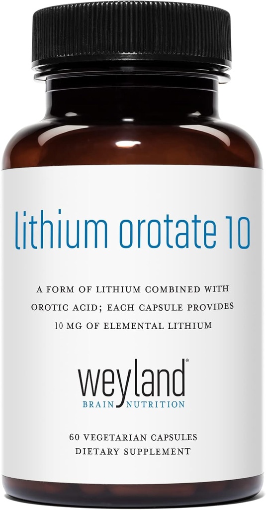 Litijev orotat 10 mg (1 steklenica), 60 vegetarijanskih kapsul