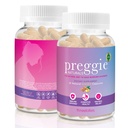 Preggie Tri lizike Naravne ingver kapsule – Jutranja bolezen Relief – Naravni & zdravnik Razviti - 15 Serving (2 kapsule / Serving) – Podpira imunske zaščite in prebavni zdravje