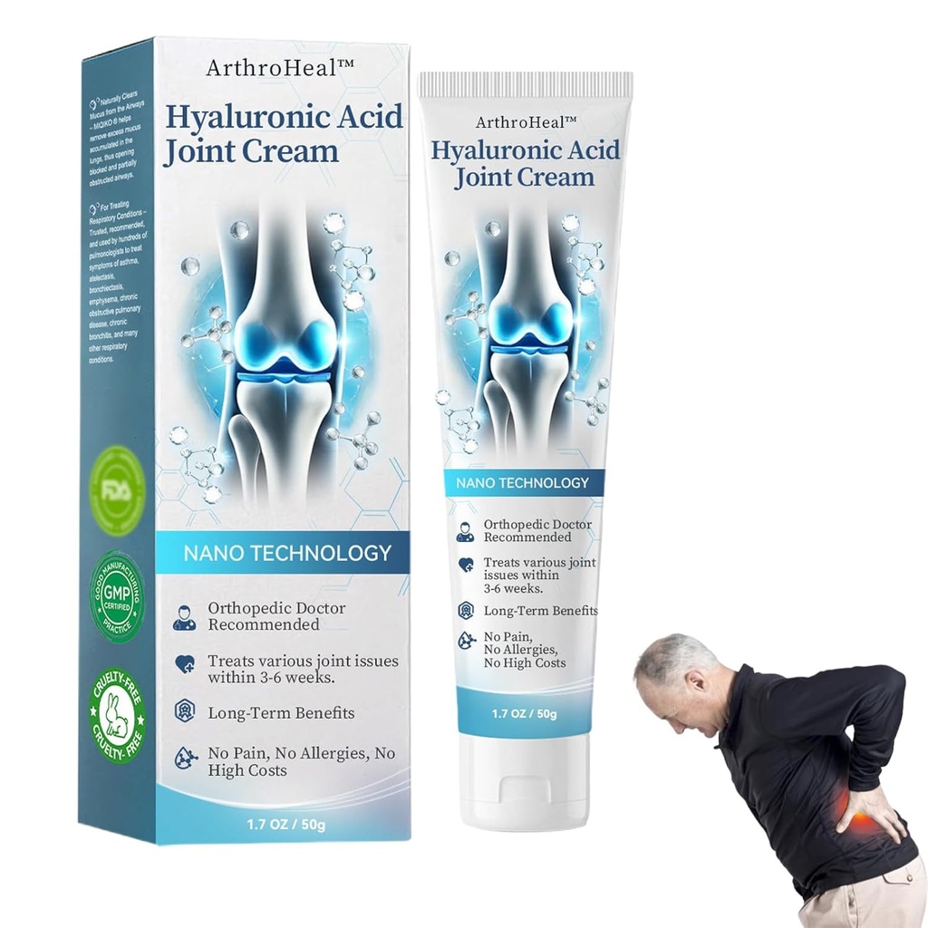 ArthroHeal Hyaluronic Acid Joint R-epair Cream,ArthroHeal Joint Cream,Hitro lajšanje nelagodje v sklepih, Hitro lajšanje nelagodje v sklepih, primerno za skupne dejavnosti po vsem telesu (1)