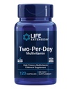 Life Extension Two-per-Day multivitamin, vitamini B, C, D, cink, pakirano z več kot 25 vitamini, minerali in izvlečki, dvomesečni dovod, brez glutena, 120 kapsul