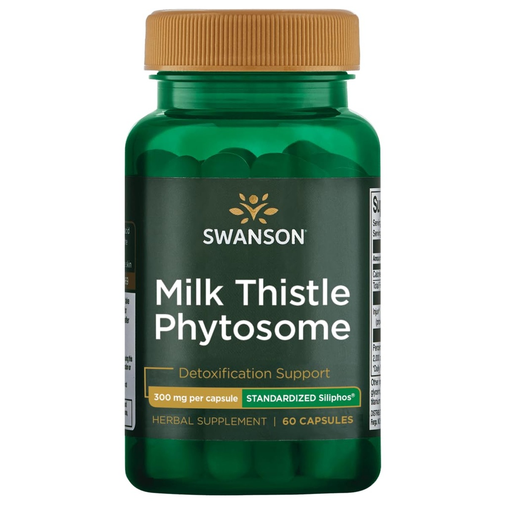Swanson Siliphos Milk Thistle Phytosome 300 Miligrams 60 Kapsule