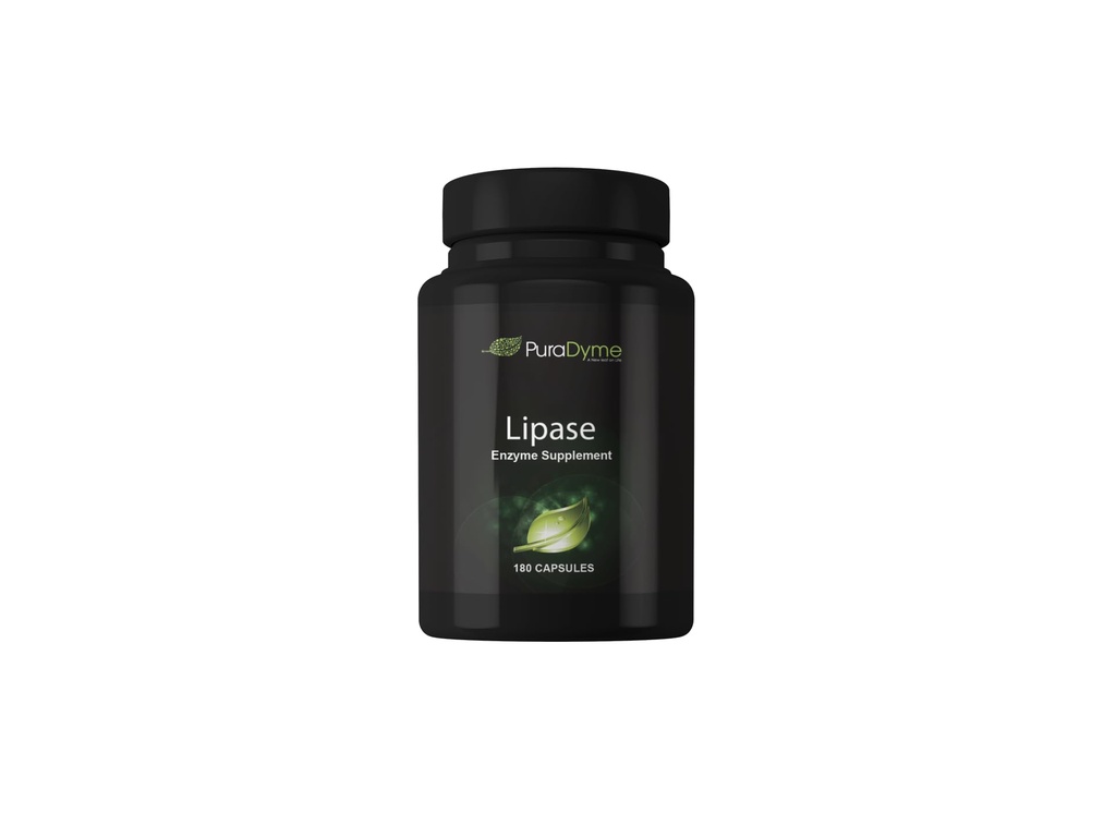 PuraDyme lipaza Enzyme 180 Kapsule Prebavni encim (1)