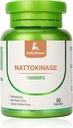 Nattokinaze dopolnila 180, 000FU celotna steklenica 60 kapsul, 6, 000FU 2 kapsule Dnevna prehrana Dodatki Sistemski encimi Vegetarijansko prijazno za kardiovaskularno in cirkulacijsko podporo