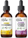 Divja in organska kamilica Tinktura 2 fl oz & pasijonka Tinktura 2 fl oz