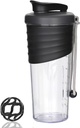 Shaker steklenica za mešanice beljakovin,24 oz,Protein Shaker steklenice z kroglico whisk, mešalnik steklenica, Beljakovine steklenica, Prenosni Pre Workout Whey Protein Drink Shaker Cup, Black