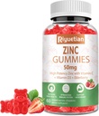 Cink Gumies - 50mg Cink visoke jakosti z vitaminom C + vitaminom D3 + Bezgovina - Imunska zdravstvena podpora - Vegan, Non-GMO in Gluten brezplačno - 60 Gummies