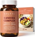Candida Cleanse za ženske – Gut & Feminine Ravnotežje z Origano olje, Caprylic, Probiotics, Reishi, Aloe & Black Walnut – Lahko pomaga podporo Prebavni Comfort, Clarity, Jasno kožo in vaginalni pH