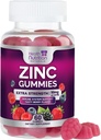 Cink dopolnila 50mg Gummies - Max Strength Skin Health & Imunska podpora Gummy, Vegan, Non-GMO & Gluten Free - Najboljši Cinkov dodatek Antioksidant & zdravje kosti Žvečilni okus Berry Flavor - 60 Gummies