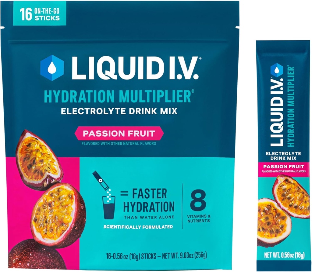 Tekoča I.V.® Hidracija Multiplier® - Passion Fruit - Hidracija Powder Packets 