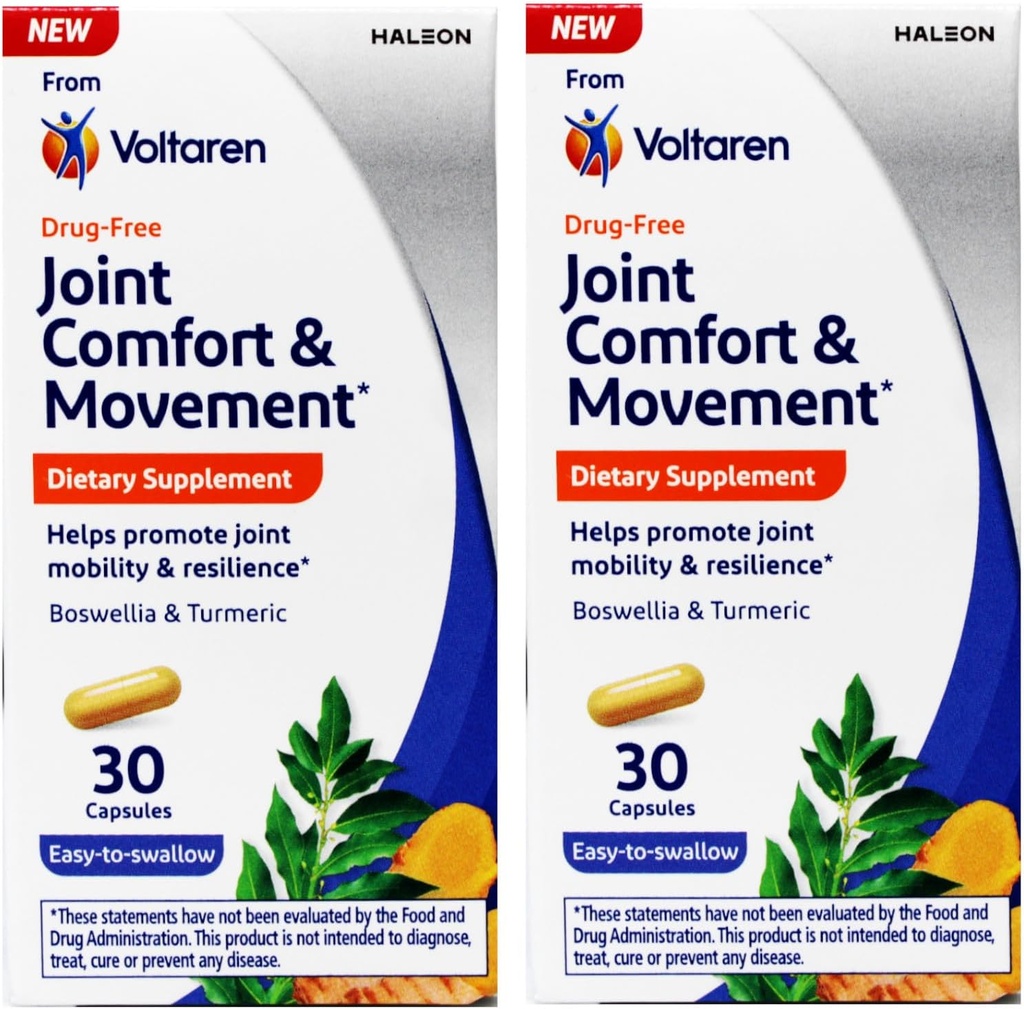 Voltaren Joint Comfort & Movement, prehranski dodatek, enostaven za pogoltniti, 30 Štetje (paket po 2)
