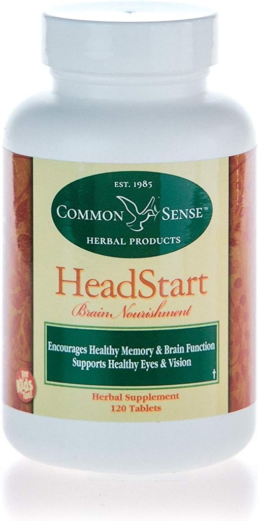 Navadni čutni zeliščni izdelki HeadStart: Brain Nourishment (120 tablet)
