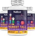 NuBest Tall Kids - Multivitamini in minerali za starost 2 do 9 - Podpora za kosti in imuniteto - pomaga otrokom, malčki Zdravi - živalske oblike - 180 Žvečljive Berry tablete 