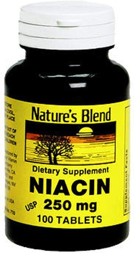 Mešanica Niacin 250 mg 250 mg 100 tablet