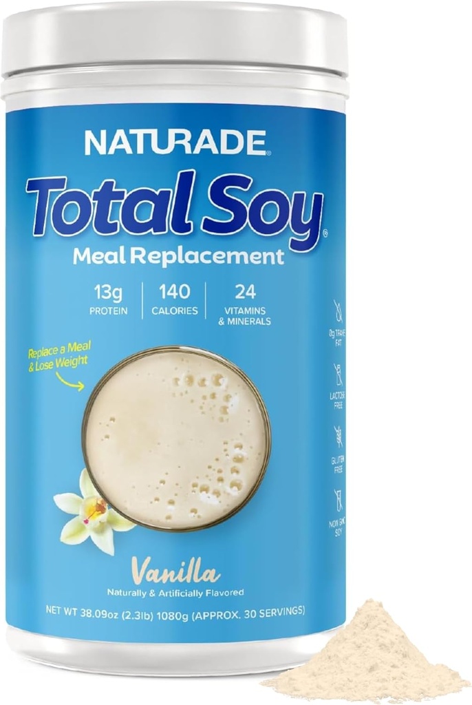 Naravne skupne sojine beljakovine v prahu - 13g beljakovine & 130 kalorij na serviranje - nič Trans maščobe - ne-GMO soja - laktoza & gluten brez - vanilija (30 servivov)