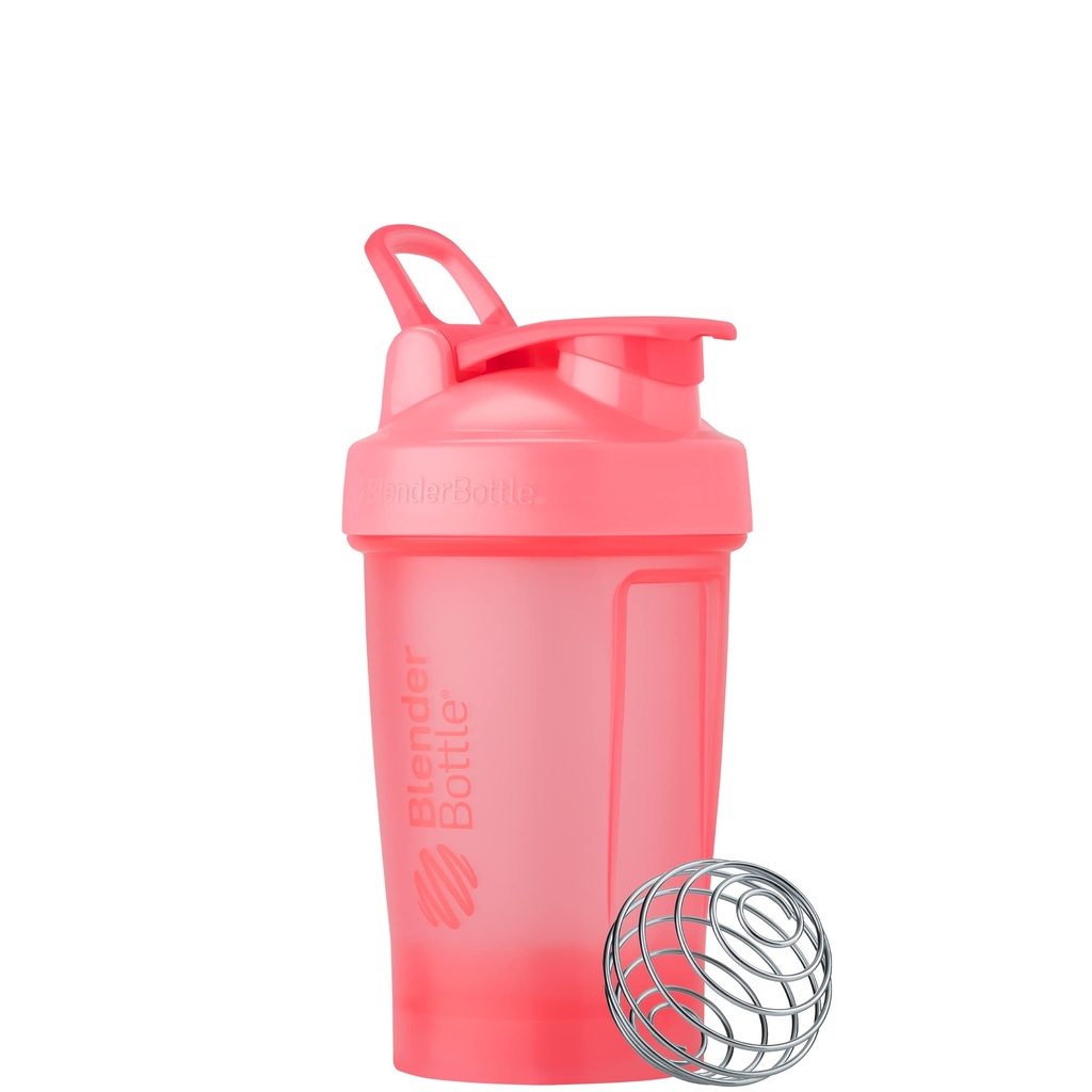 BlenderBottle Classic V2 Shaker steklenica kot nalašč za beljakovinske Shake in pred vadbo, 20-ounce, svetlo roza