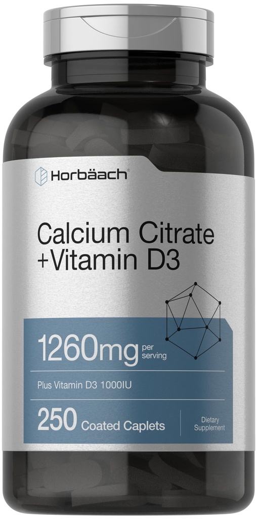 Horbäach kalcijev citrat z vitaminom D3 