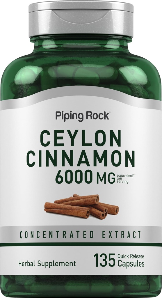 Piping Rock Ceylon Cimet Kapsule 6000mg 