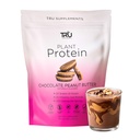 Dodatki TRU Proteini na osnovi rastlin, BCAA, EAA, 20g Veganski Rjavi riž & Pea Proteini, 100 kalorij, 27 vitaminov, brez umetnih arom 25 Servis (hokolatno arašidovo maslo)