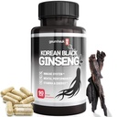 GeumHeuk korejska črna Panax Ginseng kapsula 1000mg - 90 veganske kapsule ne gensko spremenjeni organizmi, visoki ginesenozidi, visoka stopnja absorpcije, povečanje odpornosti, duševne zmogljivosti, stamina in energija, moški in ženske