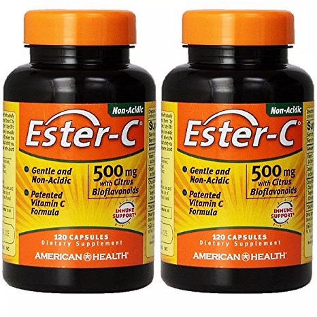 Ester-C 500 mg s Citrus Bioflavonoidi 120+120 Prosti ameriški zdravstveni izdelki 1