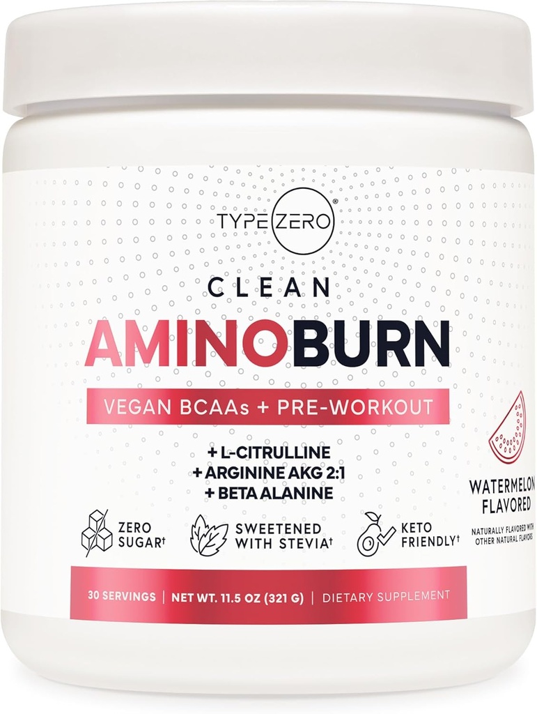 Tip Zero Aminoburn (Vatermelon arome) - Veganske aminokisline BCAA Drink Sugar-free Energy Drink Powder & Aminokisline dodatek - naravna energija