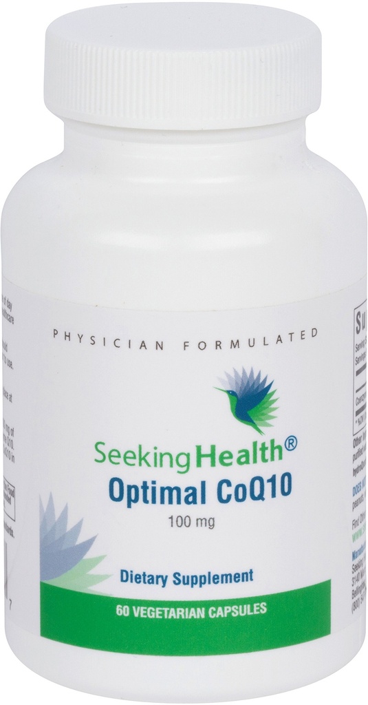 Iskanje zdravja Optimalen CoQ10, 100 mg koencim Q10 dodatek, antioksidant, Podpira proizvodnjo energije in zdravje srca, vegetarijanec (60 kapsul)