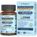 Probiotiki za ženske in moške 120 milijard CFU s 36 probiotičnimi sevi za digestivno zdravje in zdravje črevesja, zapoznelih release kapsule, želodčne kisline, ni potrebe po hlajenju 30 kapsul