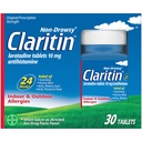 Claritin 24 HR Nenadna alergija Zdravila, Loratadin tablete antihistaminikov, 30 Ct