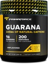 Primaforce Guarana prašek (200g) (nearomatiziran) - Pure Guarana, 200 strežnikov