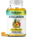 Halal Collagen Gumies za ženske in moške - proti staranju, rasti las, nego kože in močnih nohtov beljakovine kolagen dopolnila - Ne-GMO, Gluten brezplačno - Izdelano v ZDA