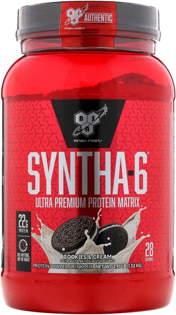 BSN Syntha-6, Piškotki in smetana, 2,91 lb